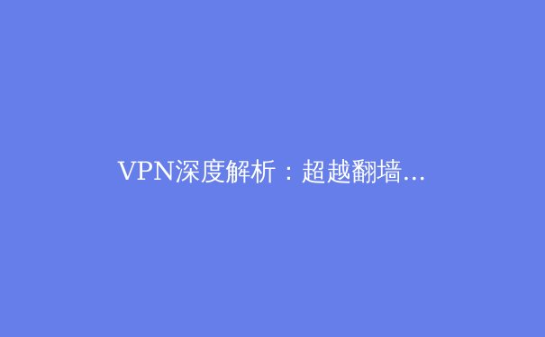 VPN深度解析：超越翻墙，构建数字时代的个人安全护城河 - 2